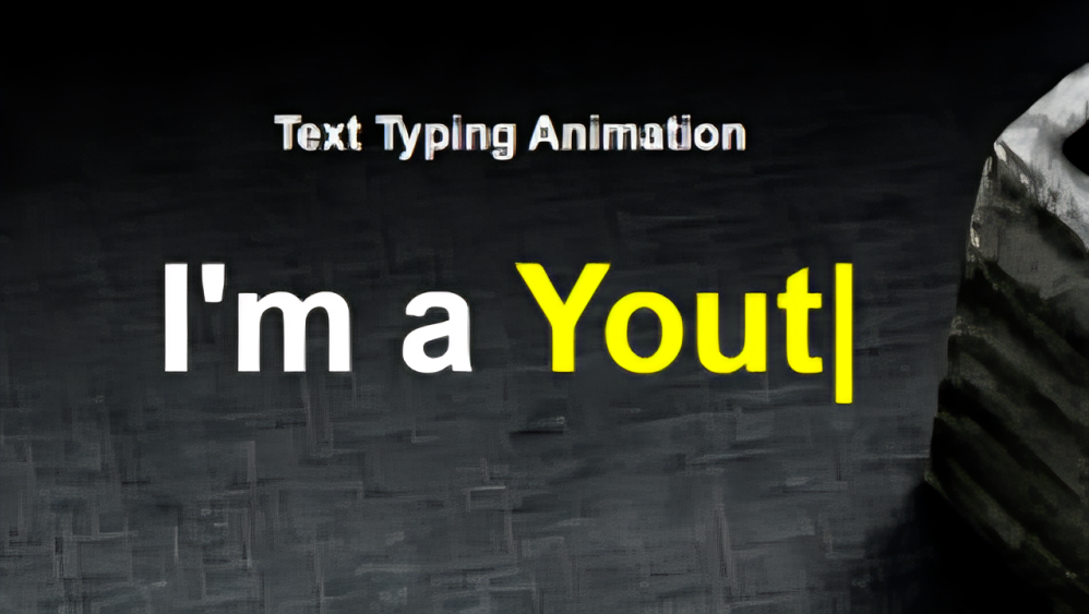 Tesxt typing animation - absolutely free